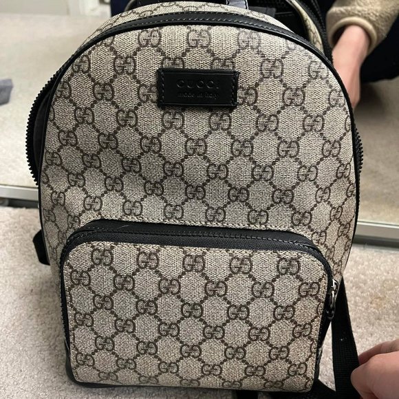 Gucci Zip Pocket Backpack GG Coated Canvas (Small) - Picture 1 of 5